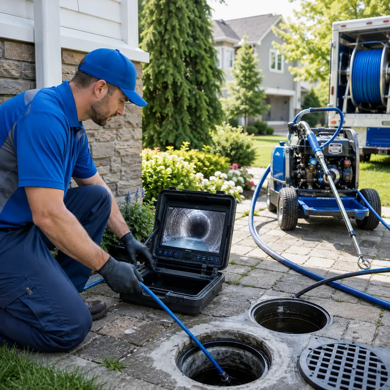 Outdoor drain cleaning professionals serving Highland Park, IL